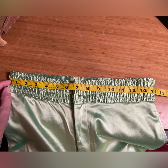 Aliette Green Silk Pants GUC - Picture 13 of 14